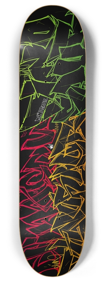 Lettermania I 8 Inch Skateboard Deck