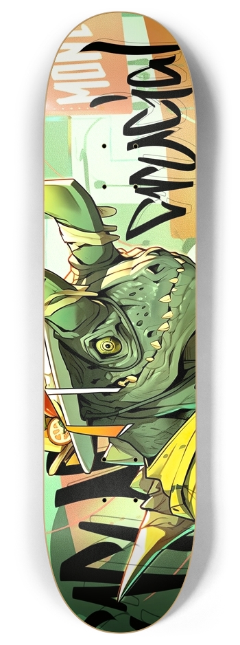 Crucuialsaur 8 Inch Skateboard Deck