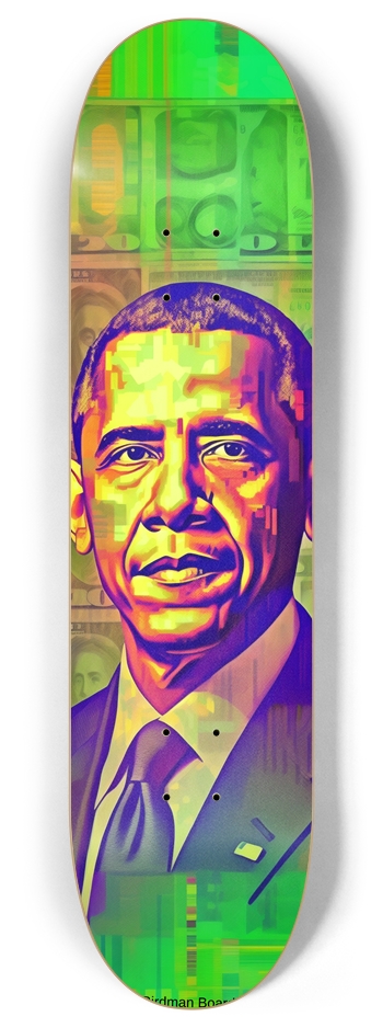 Cash Money Obama 8 Inch Skateboard Deck