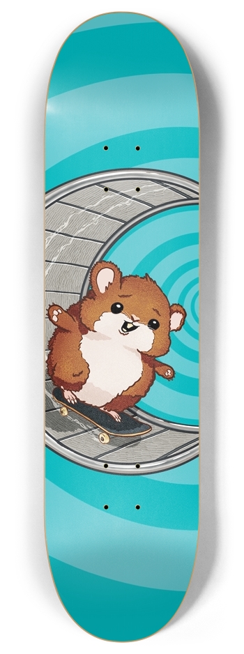 Hamster Wheel 8 Inch Skateboard Deck