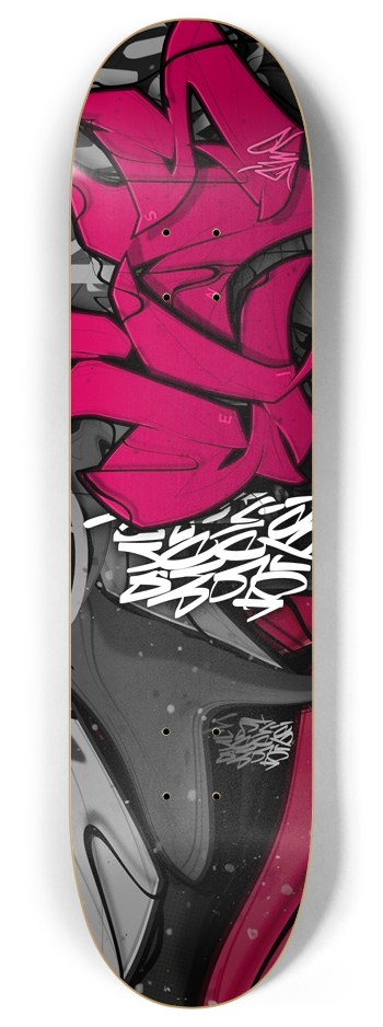 EINS pink fz 8 Inch Skateboard Deck