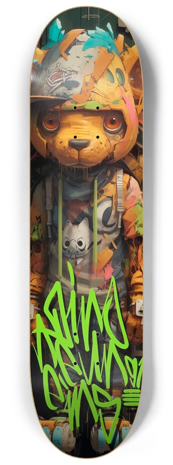 petty bear "carl" 8-1/4 Skateboard Deck