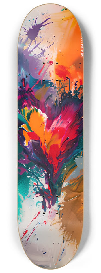 Heart Explosion 8-1/4 Skateboard Deck
