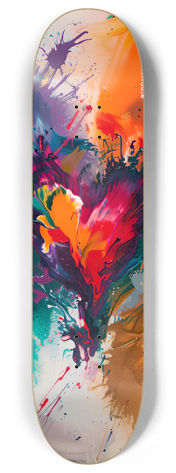 Heart Explosion 8 Inch Skateboard Deck