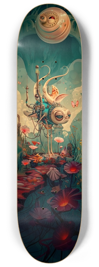 Robot animal in wonderland 8-1/4 Skateboard Deck