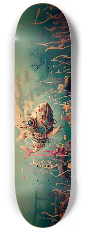 Mecanic whale 8-1/4 Skateboard Deck