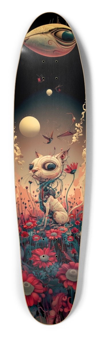 Bloomy space robot cat