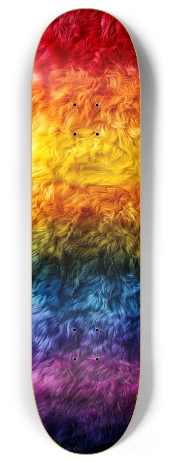 Rainbow plush 8 Inch Skateboard Deck