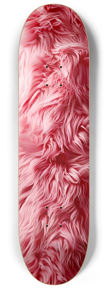 Pink fure plush 8-1/4 Skateboard Deck