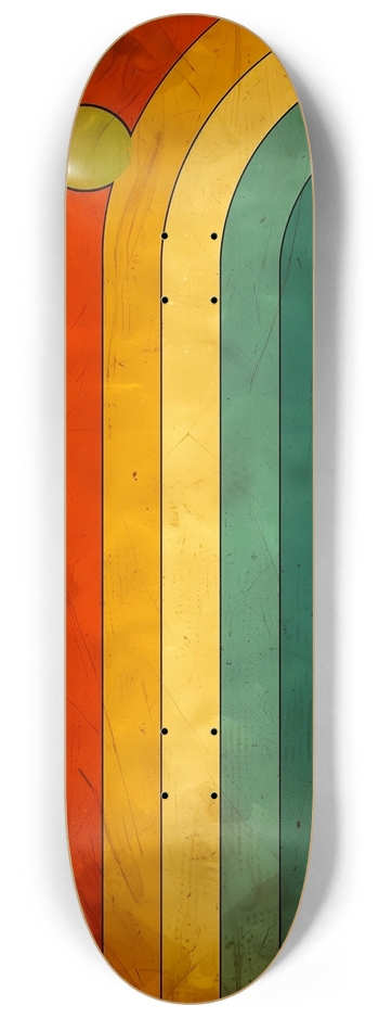 vintage colors design 8-1/4 Skateboard Deck