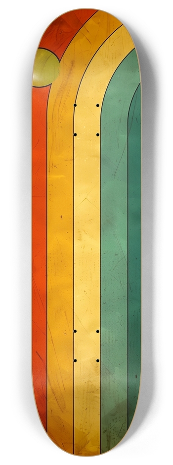 vintage colors design 8 Inch Skateboard Deck