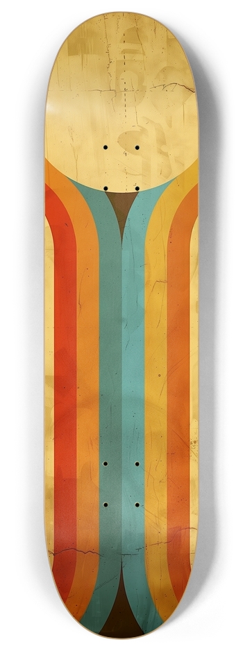 Vintage graphic colors 8 Inch Skateboard Deck