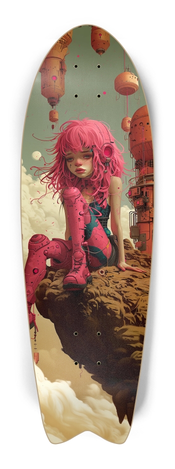 Space robot pink girl