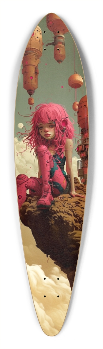 Space robot pink girl