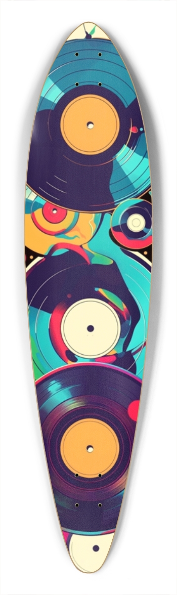 Vinyl Pintail Longboard