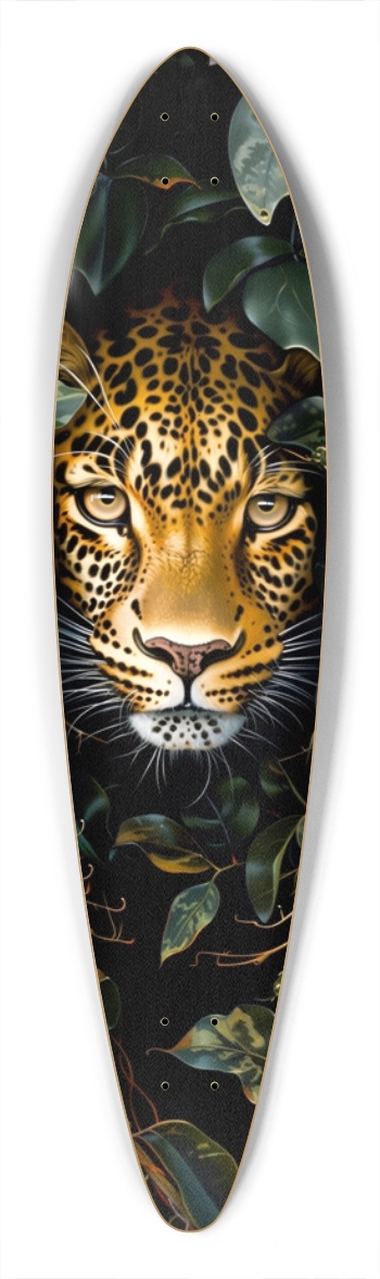 Leopard Pintail Longboard