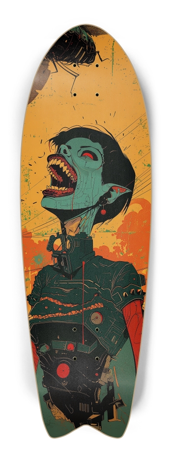 Cyber punk zombie girl