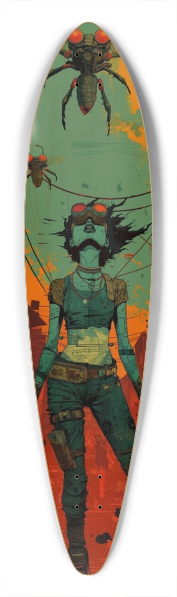 Flying robot attack Pintail Longboard