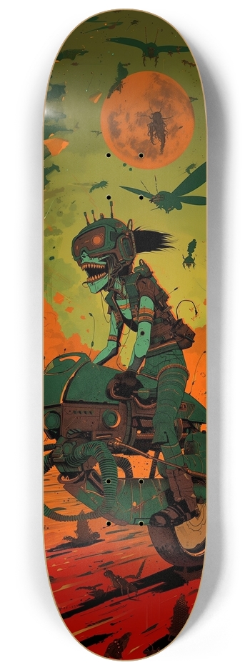 Monster punk girl art 8-1/4 Skateboard Deck