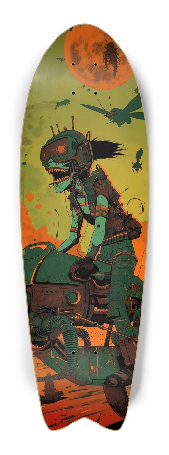 Monster punk girl art