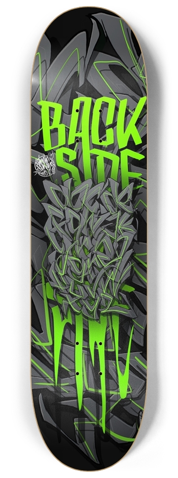 Backside ABC 8-1/4 Skateboard Deck