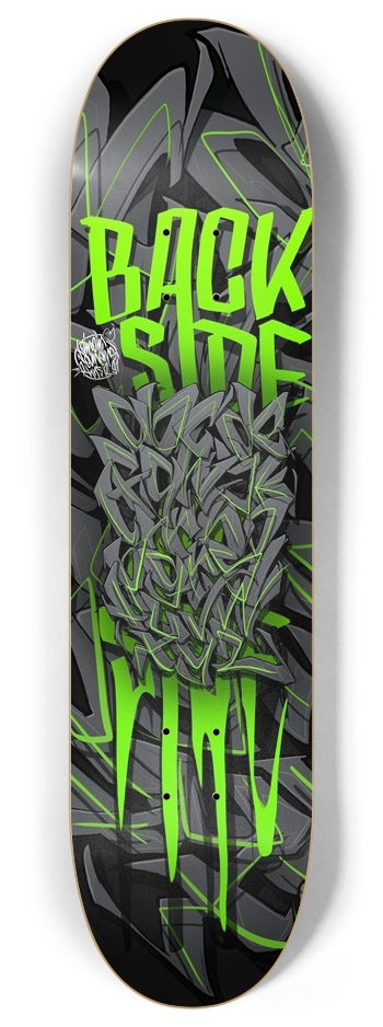 Backside ABC 8 Inch Skateboard Deck