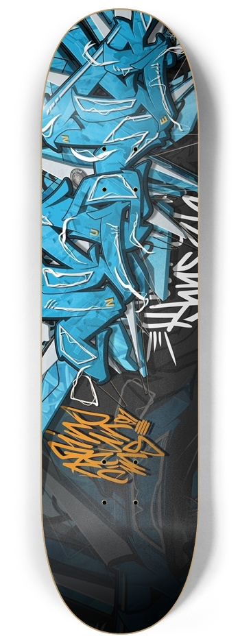 NEUNER. Still blue. 8-1/4 Skateboard Deck