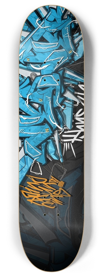 NEUNER. Still blue. 8 Inch Skateboard Deck