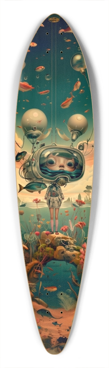 Bubble kid in space art