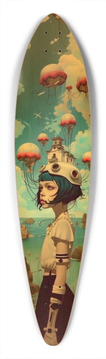 Anime cyber girl illustration