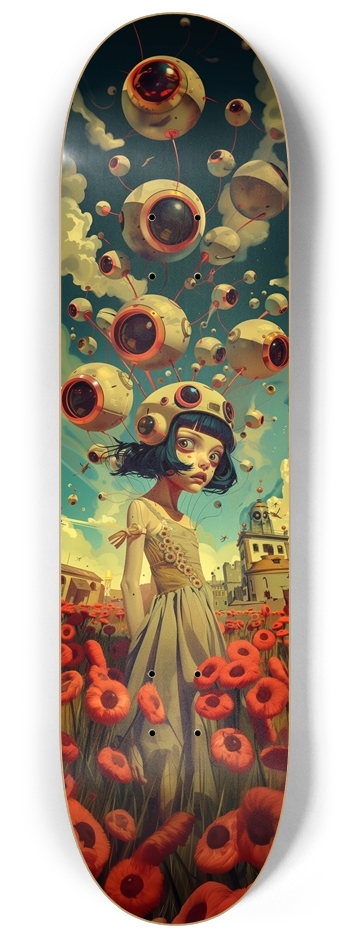 Anime space girl art illustration 8-1/4 Skateboard Deck