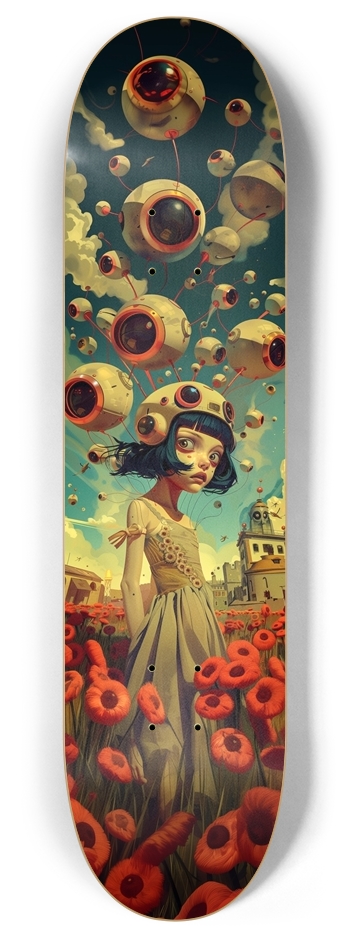 Anime space girl art illustration 8 Inch Skateboard Deck