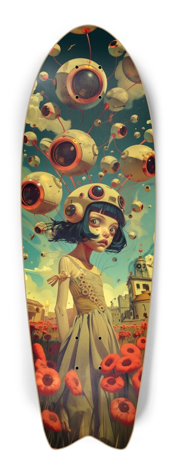 Anime space girl art illustration