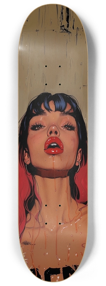 Sexy rock comic girl skateboard 8-1/4 Skateboard Deck