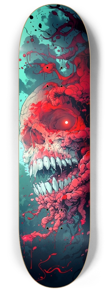Horror blood skull 8-1/4 Skateboard Deck