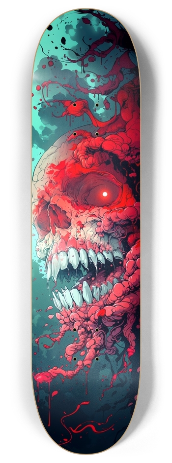 Horror blood skull 8 Inch Skateboard Deck