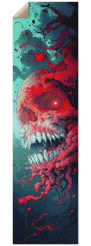 Horror blood skull