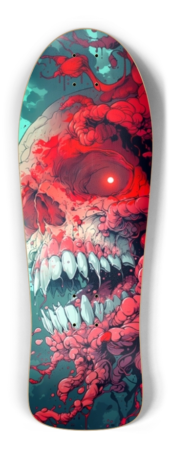 Horror blood skull Old School Shape