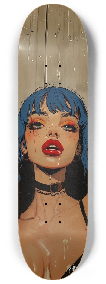 Sexy rock comic girl 8-1/4 Skateboard Deck