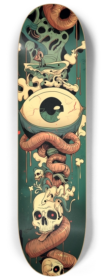 Alien totem 8-1/4 Skateboard Deck