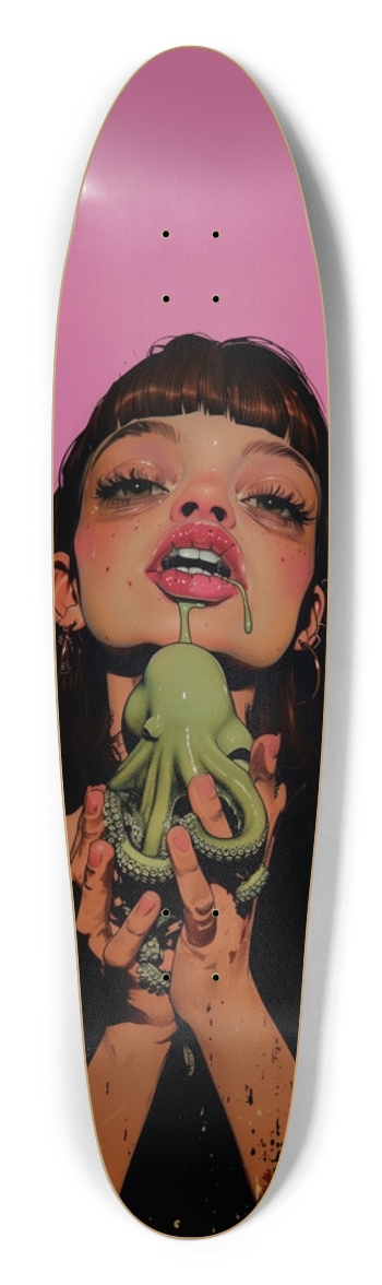 Jelly candy octopus rocky girl Longboard Shape