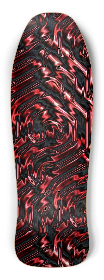 Red Waves Shredder Shape