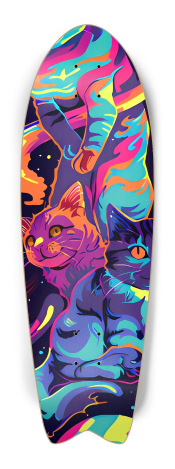 Space Kittens Fish Tail