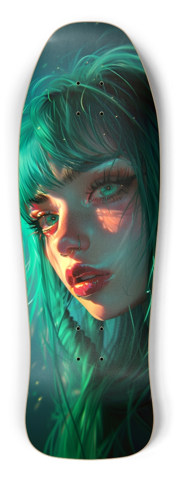 Anime cyber girl art Shredder Shape