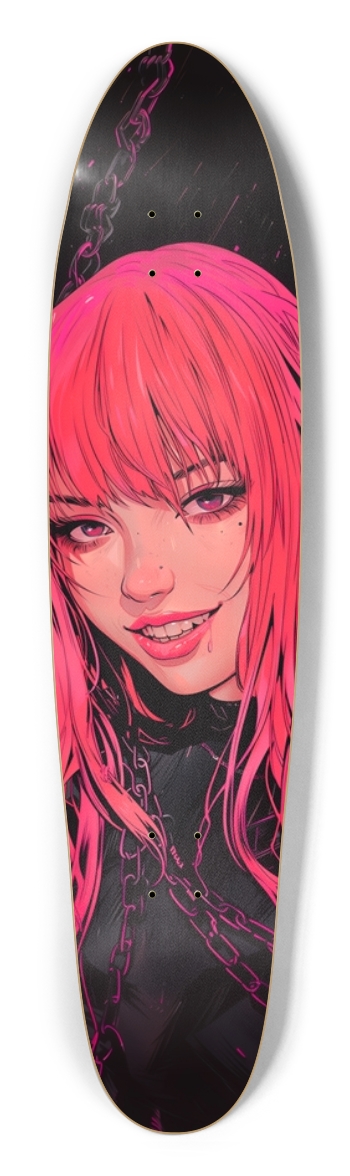 Cyber pink devil girl