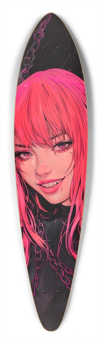 Cyber pink devil girl