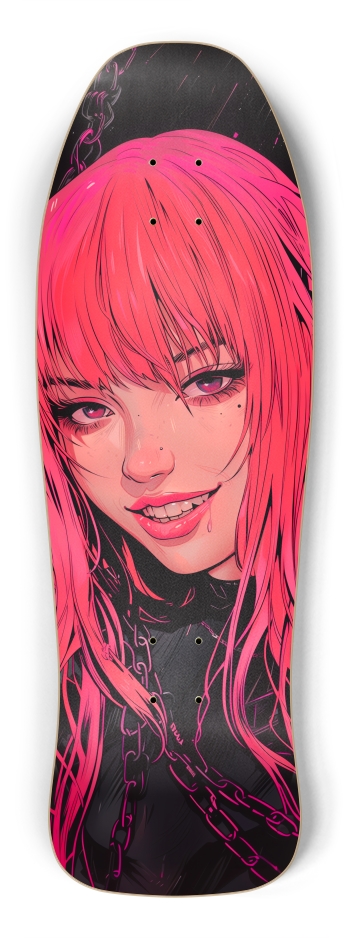 Cyber pink devil girl Shredder Shape