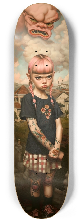 Bad day for bad girl 8-1/4 Skateboard Deck