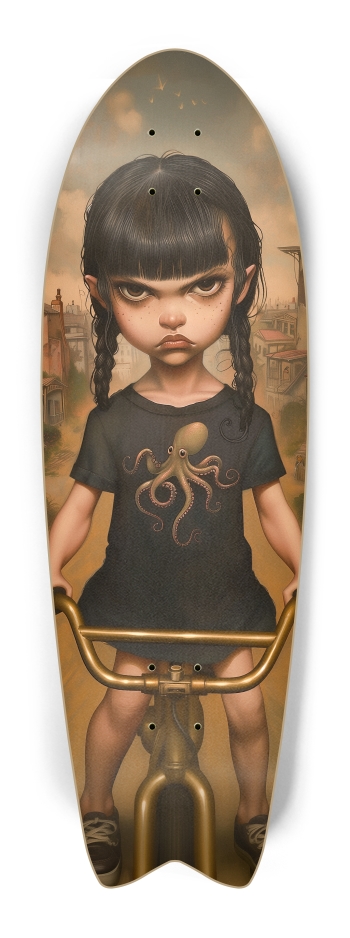 Vintage angry rider kid Fish Tail