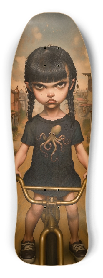 Vintage angry rider kid Shredder Shape